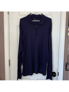 Profilo Classics navy blue collared long sleeve shirt XL